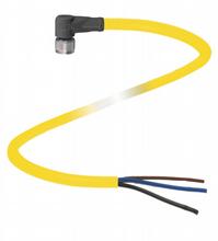 Pepperl&plus;Fuchs M8 Cordset; Female Right Angle; 3-Pin; 3-Wire; 2m PVC Cable